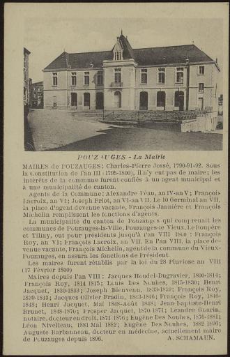 La mairie, avec le monument aux morts sur la place (vues 3-8) / L.V. phot. (vue 3).